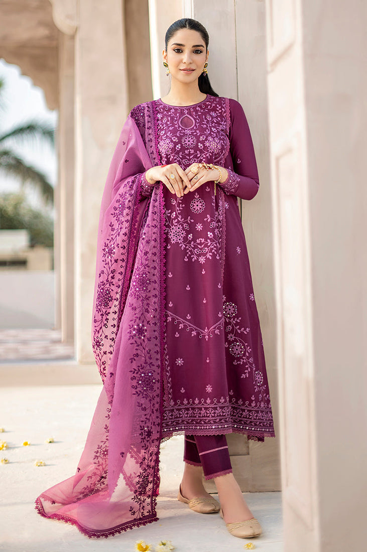 NF-4155 CrossStitch Embroidered Lawn 3PC