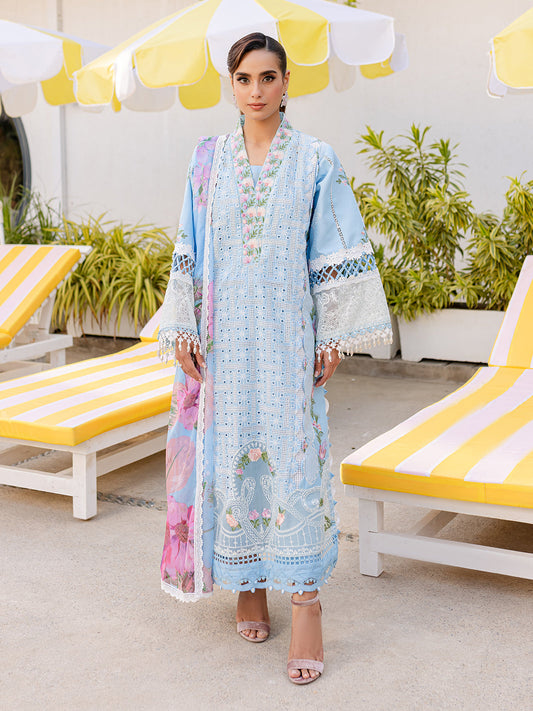 NF-6508 Parishay Chickenkari Eid Special Lawn 3PC