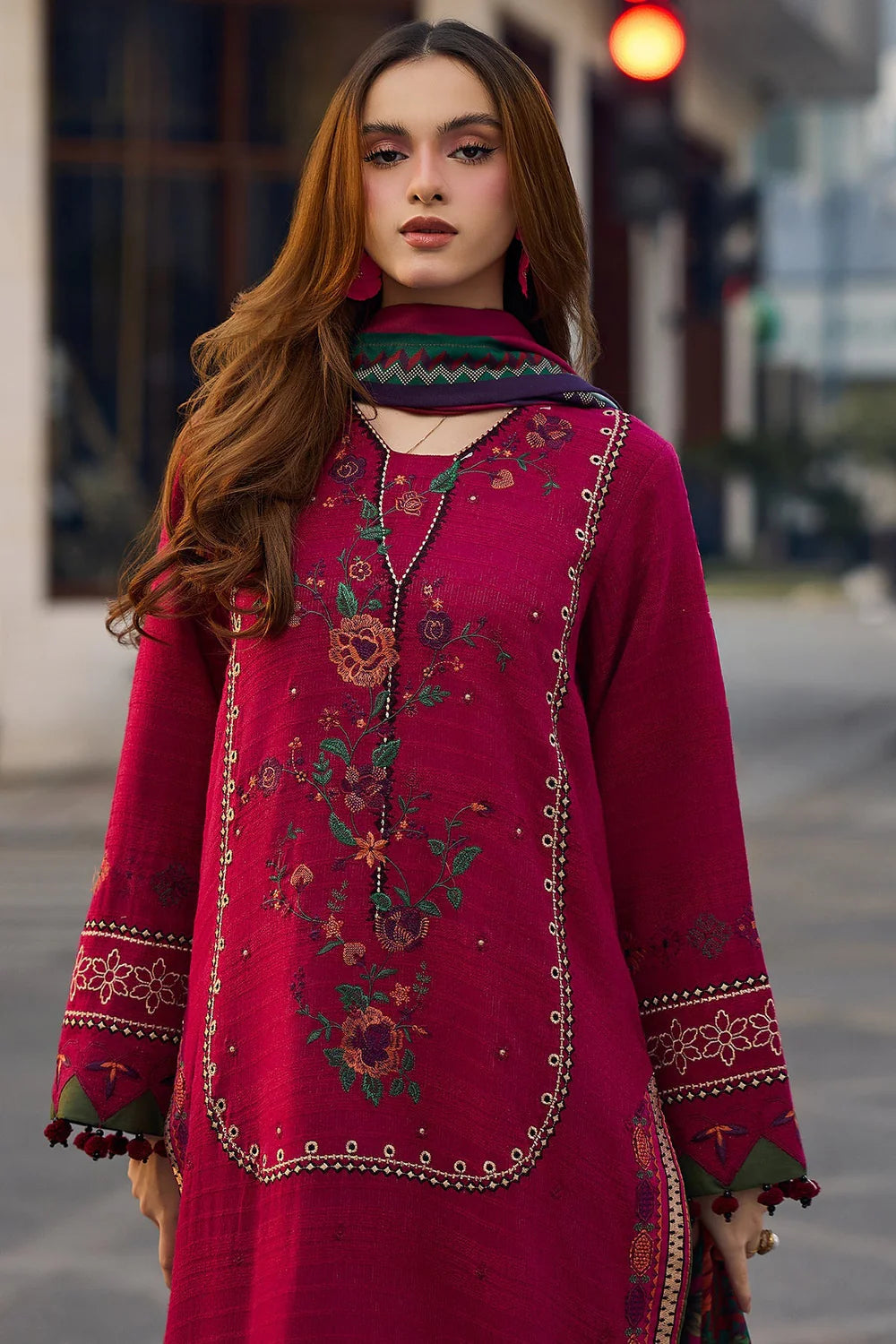 NF-727 Charizma Luxury Embroidered Lawn 3PC